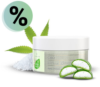 CBD Oil Salt Body Scrub