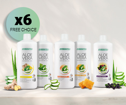Aloe Vera Drinking Gel 6-pack (frit valg)