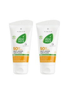 Aloe Vera Anti-Aging Sonnenfluid LSF 50 2er Set