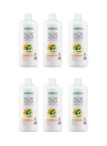 Aloe Vera Drinking Gel Traditionell mit Honig 6er Set