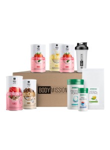 Body Mission Zestaw (3x shake, płatki, shake kawowy)
