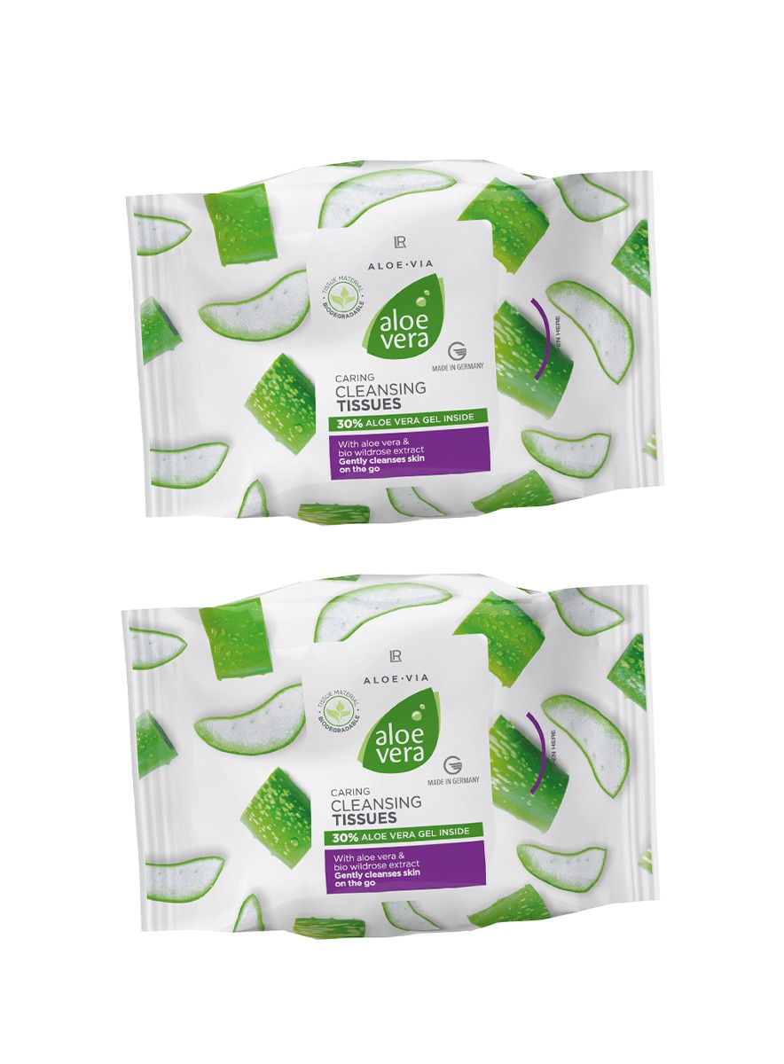 Σετ 2 τεμ. Aloe Vera Περιποιητικά Μαντηλάκια Καθαρισμού