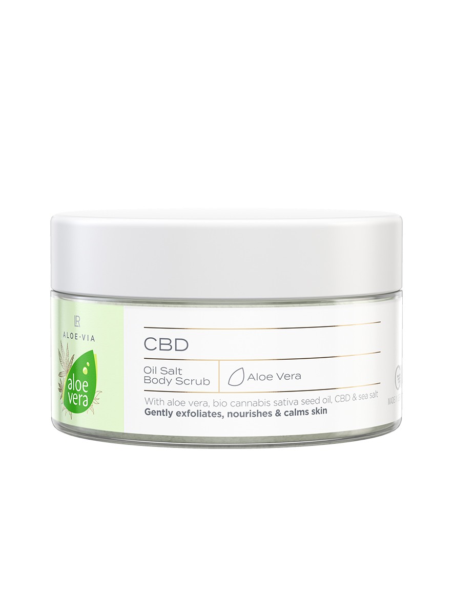 Αloe Vera CBD Oil Salt Body Scrub