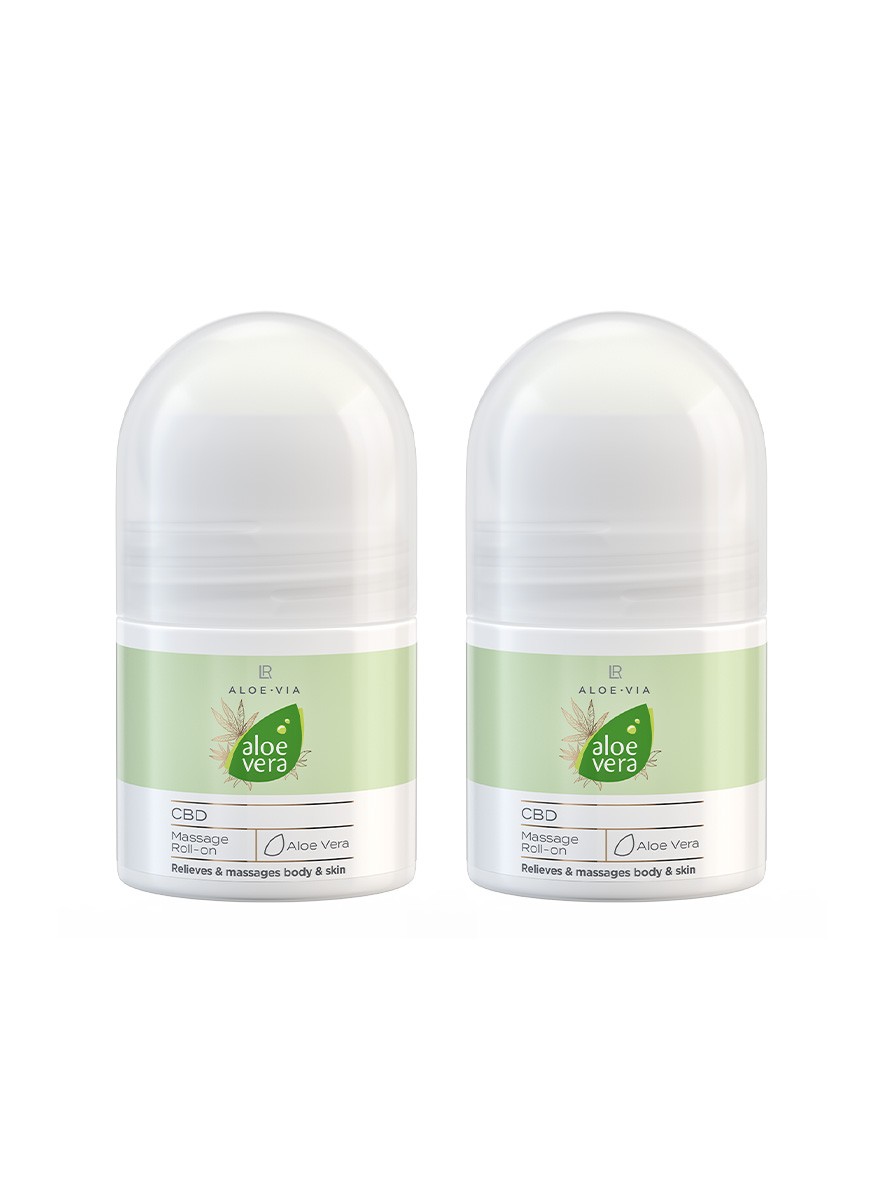 Aloe Vera CBD Massage Roll-on, 2-pack