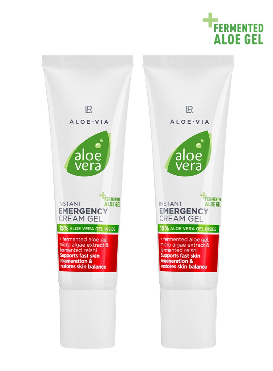 Aloe Vera Instant Emergency Cream Gel 2er Set