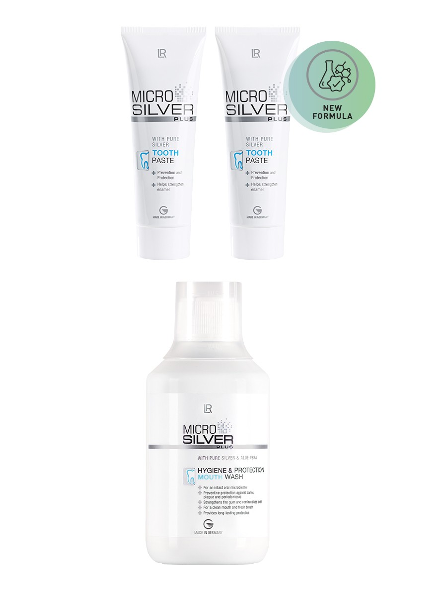 Set per l'igiene orale e dentale MICROSILVER PLUS